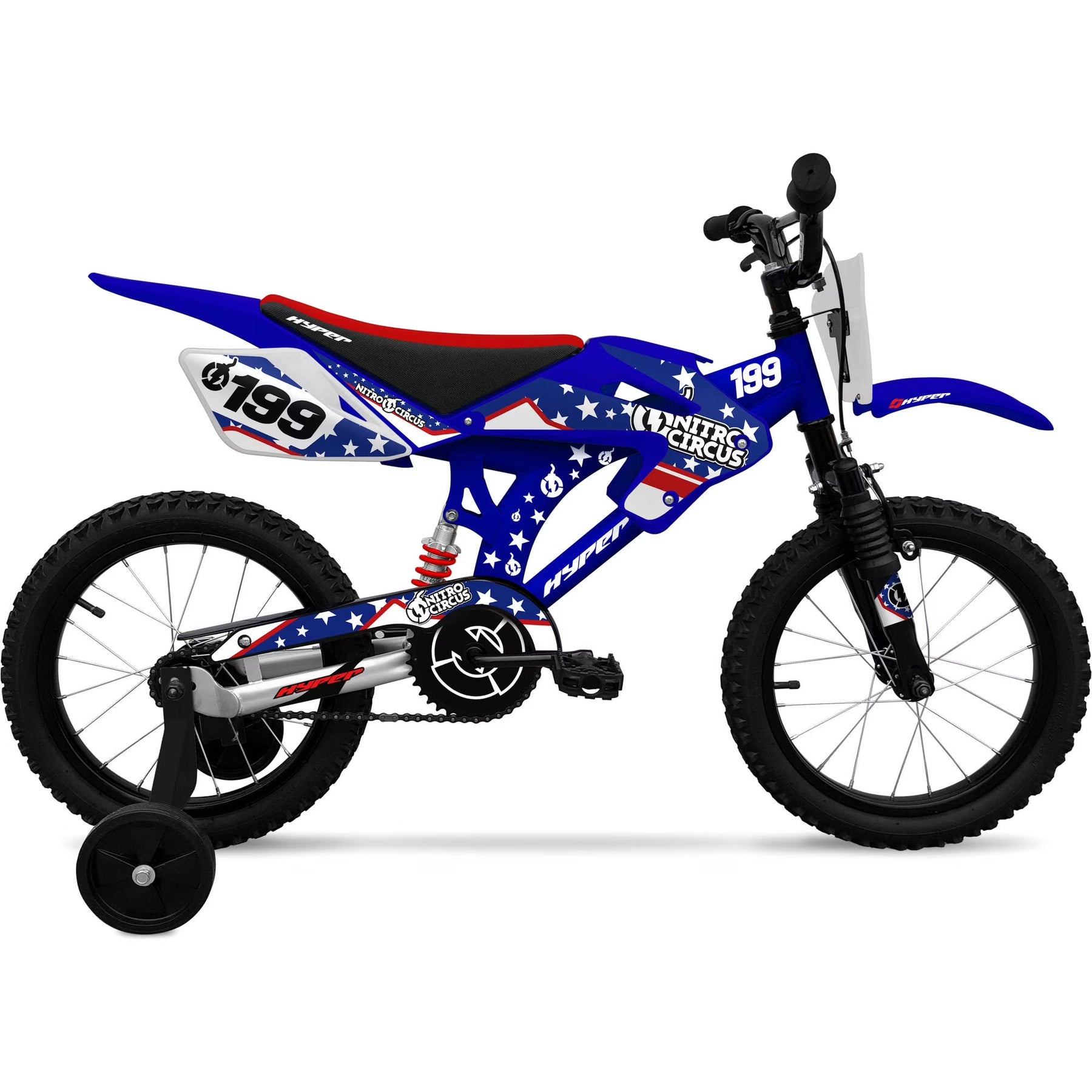 16" Hyper Bicycles Nitro Circus Motobike, Blue, Unisex, Child, Kids Age 4 - 8 Years - Product image 1