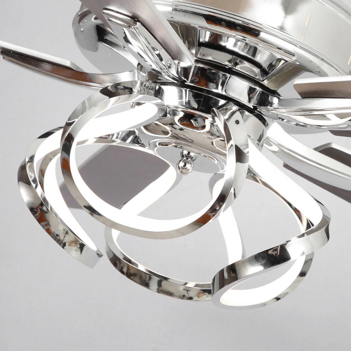 Parrot Uncle 52 - Inch Contemporary Chrome Ceiling Fan with Integrated LED Lights and Remote Control - Product image 13
