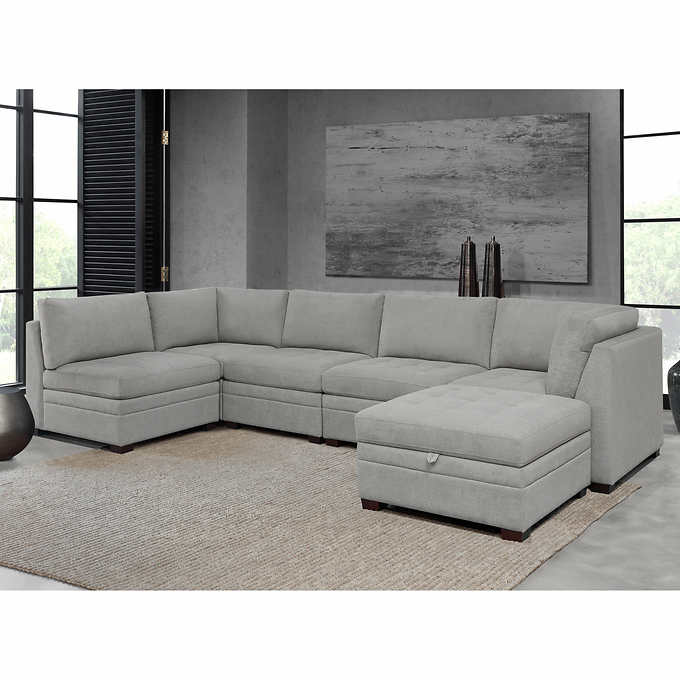 Thomasville Tisdale Fabric Sectional with Storage Ottoman - Product image 12