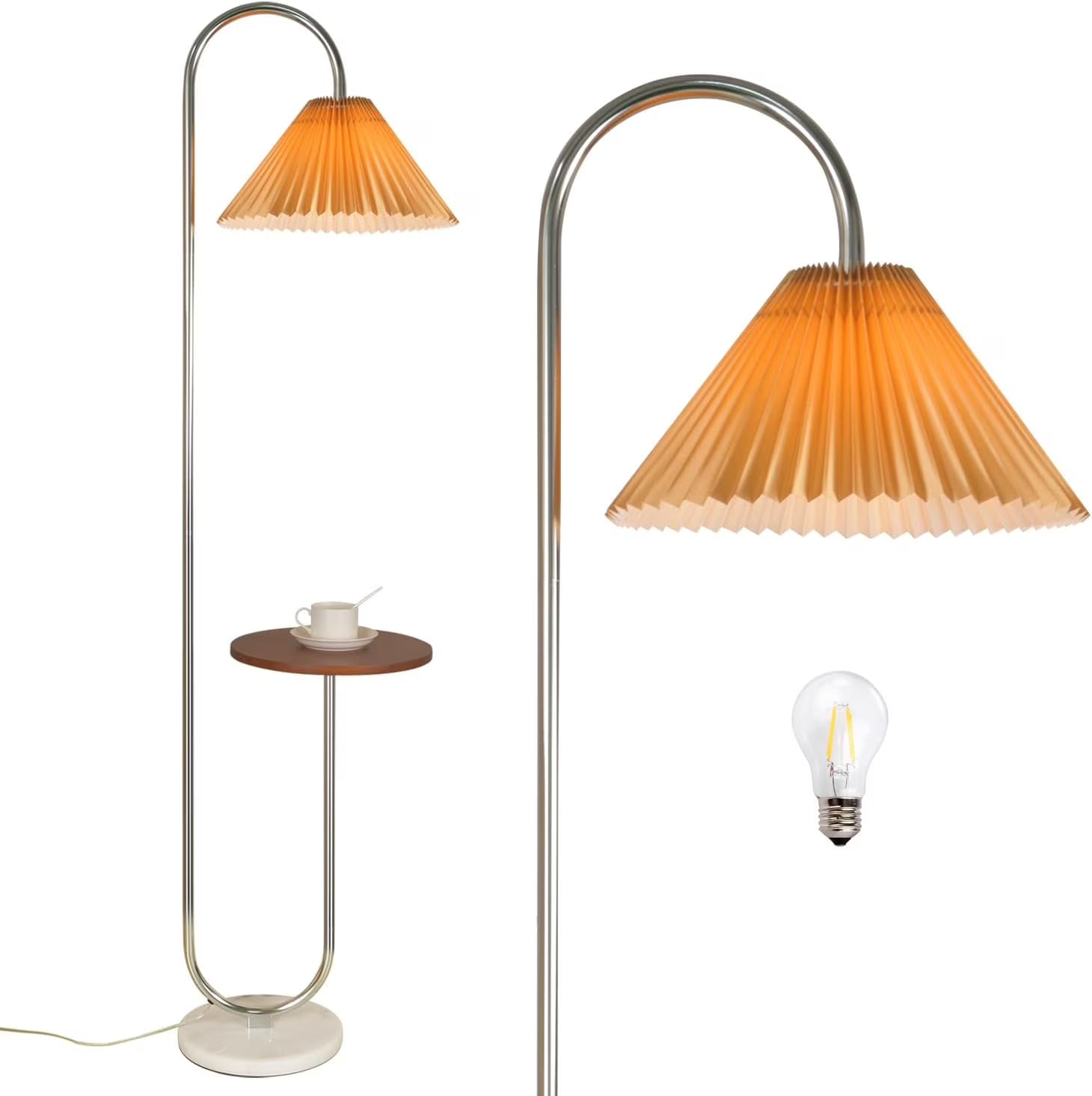 Modern Elegant with Tray Floor Lamp for Office Cafe Den Living Room Bedroom - Product image 3