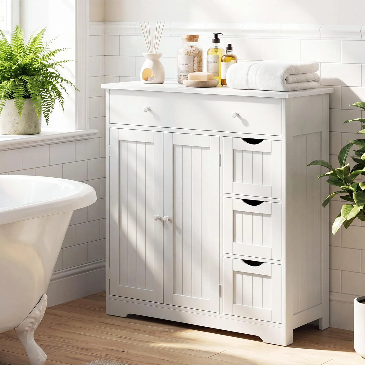 Tangkula Bathroom Floor Cabinet with 4 Drawers for Living Room - Product image 2