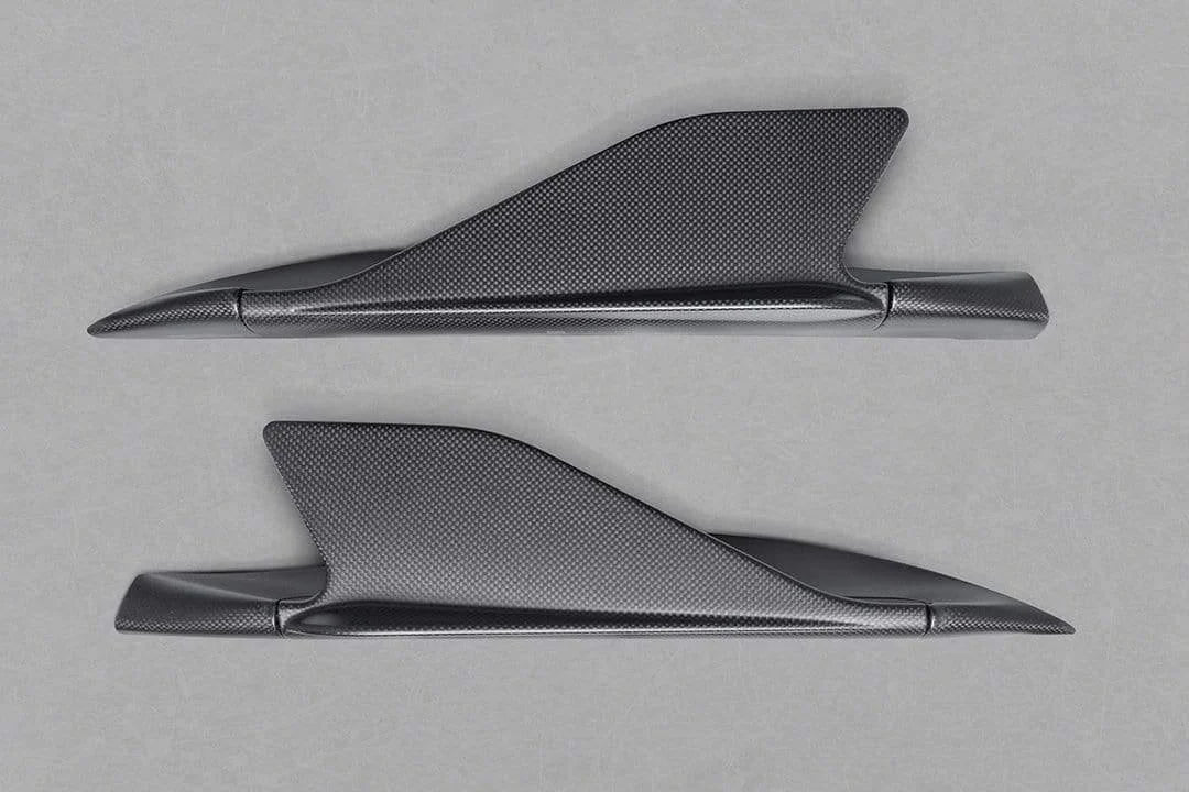 Ferrari 488 GTB & GTS Carbon Side Fins (with adapters)