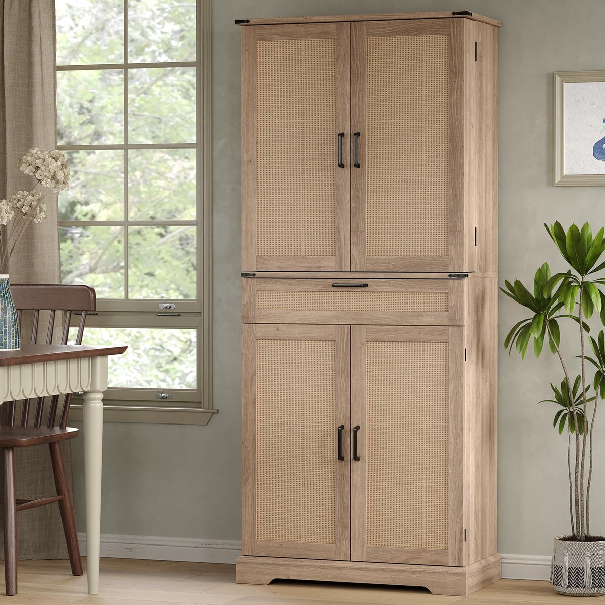 FUSOU 72'' Kitchen Storage Pantry Cabinet, Tall Storage Cabinet with 8 Door Shelves - Product image 13