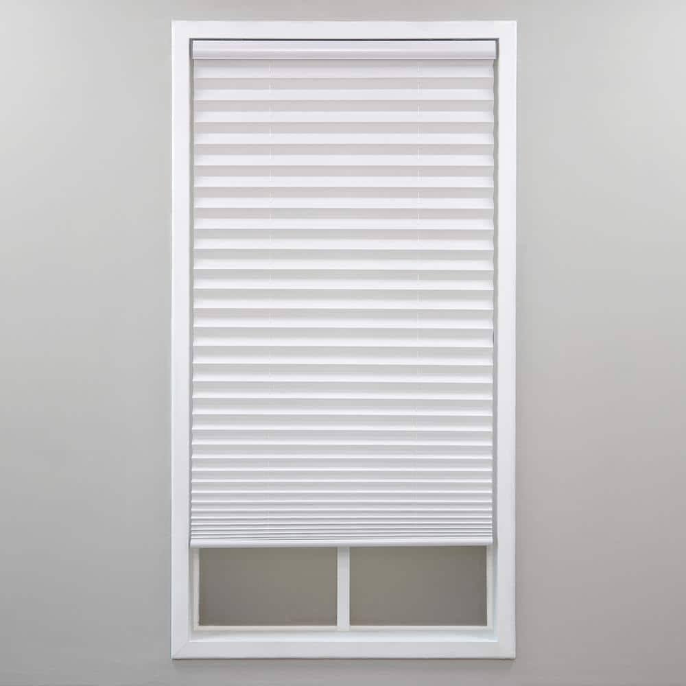 Perfect Lift Window Treatment Cut-to-Width White Cordless Light Filtering Pleated Shade - 30 in. W x 48 in - Product image 1