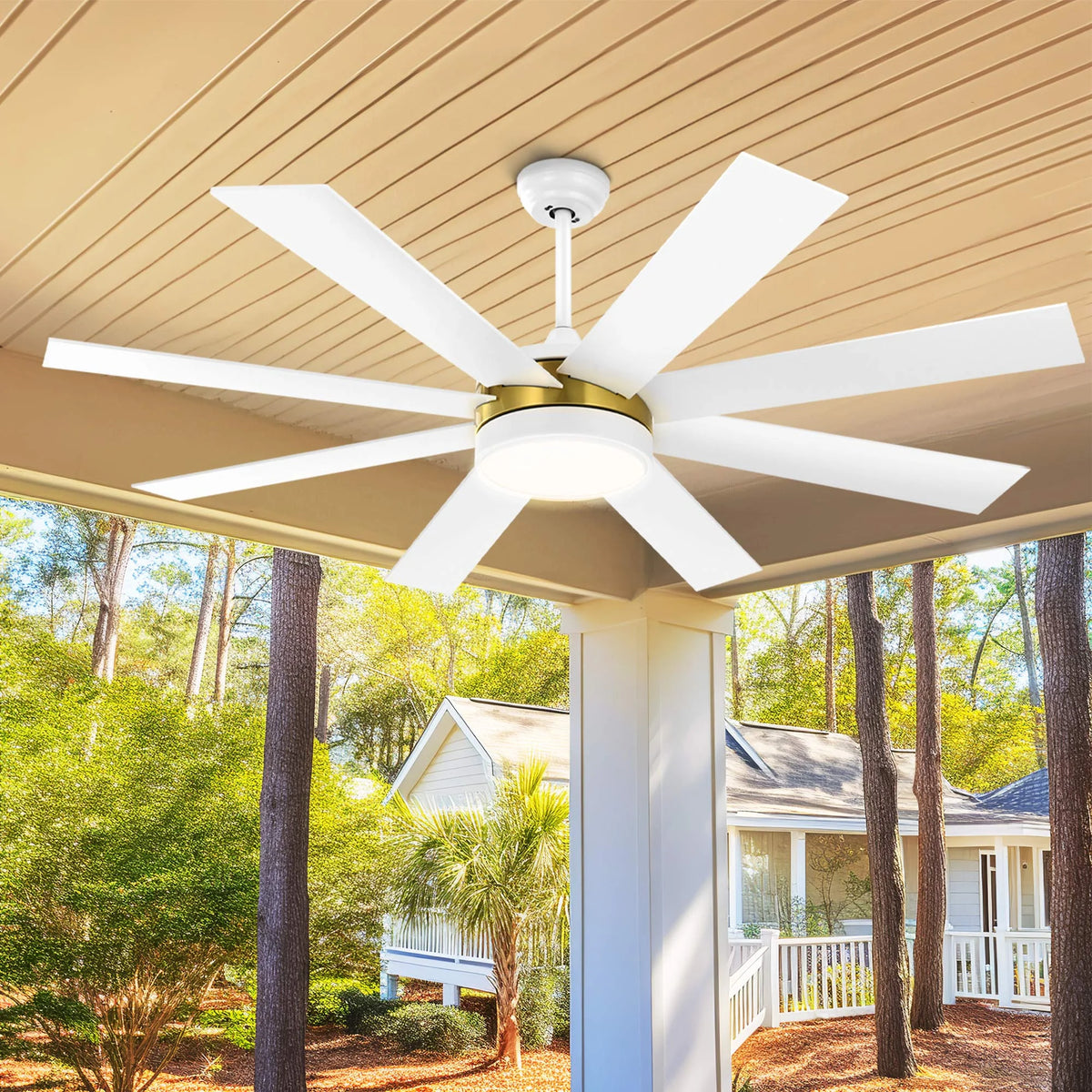 Dextrus 60 in Modern LED Outdoor/ Indoor Ceiling Fan with Remote Control - Product image 16