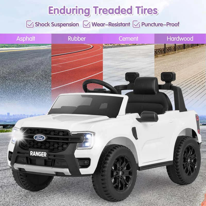 12V Licensed Ford Ranger Kids Ride on Car, Battery Powered Electric Vehicle Toy Car w/ Remote Control - Product image 18