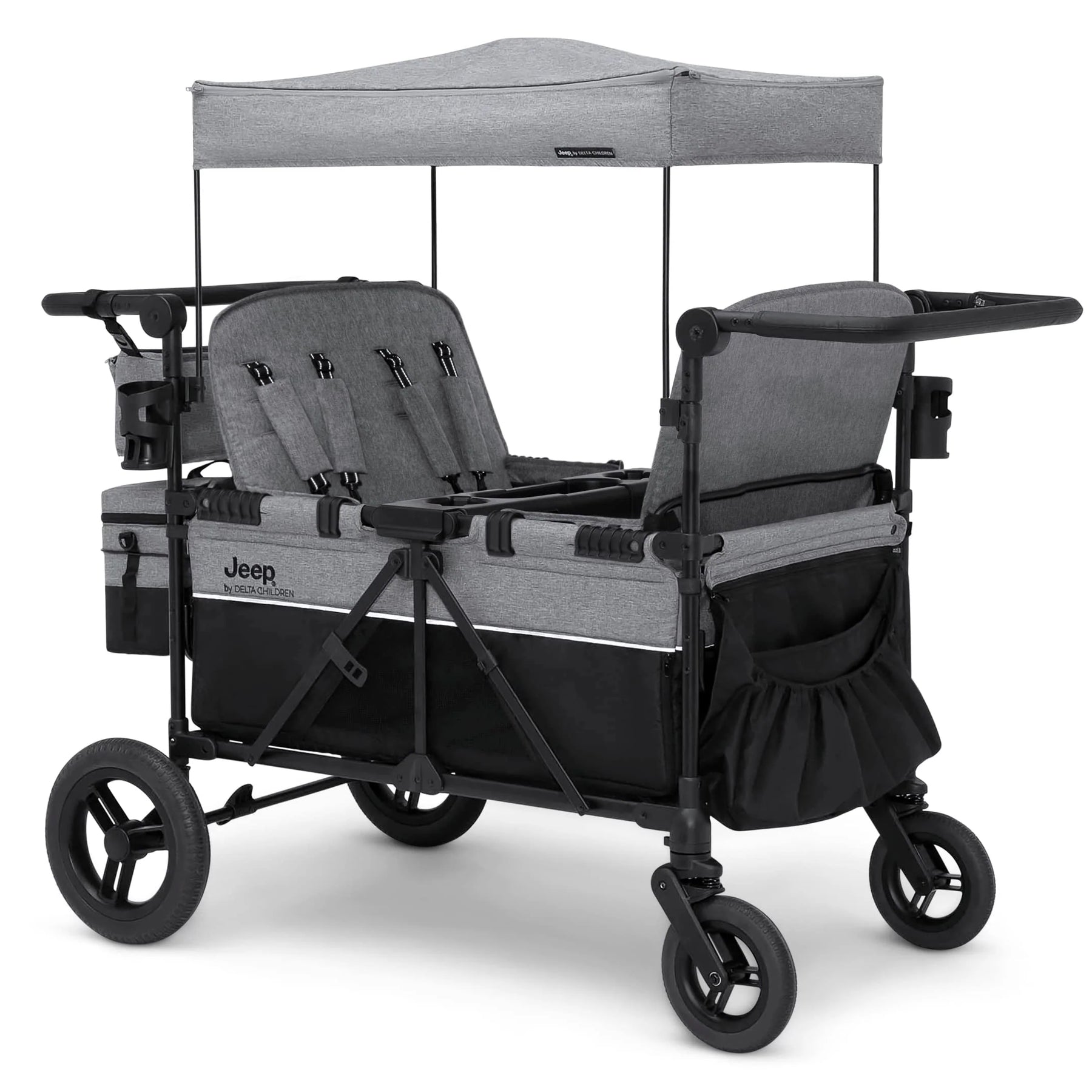 Jeep Wrangler Deluxe 4 Seater Stroller Wagon by Delta Children - Product image 1