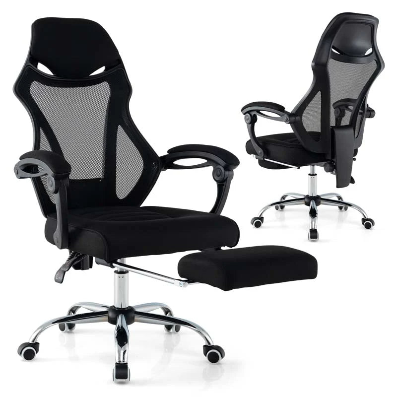 Mesh Office Chair Ergonomic Desk Chair with Footrest and Tilting Backrest - Product image 1
