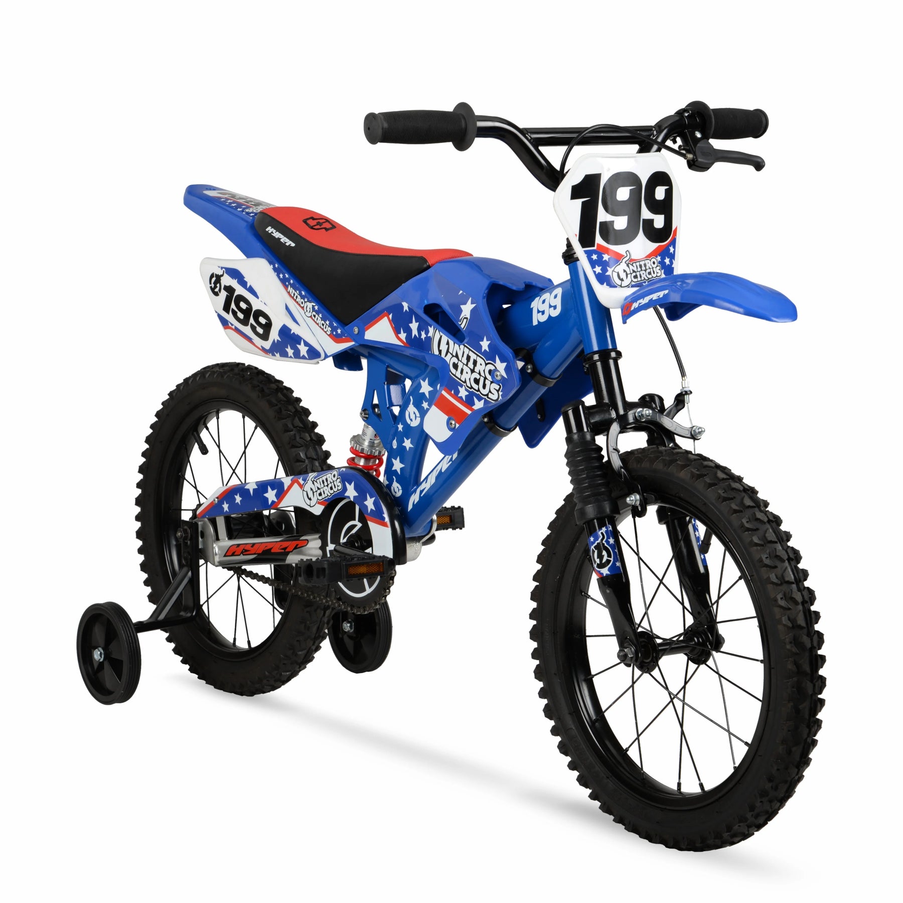 16" Hyper Bicycles Nitro Circus Motobike, Blue, Unisex, Child, Kids Age 4 - 8 Years - Product image 2