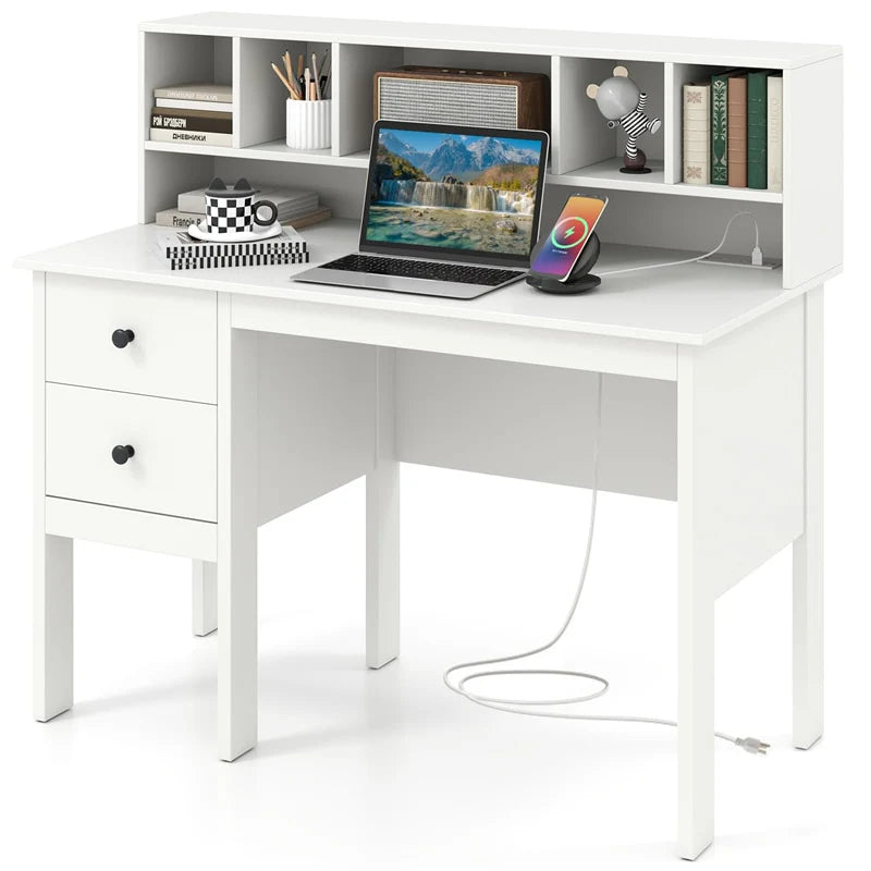 48" Home Office Desk with Power Outlets, USB & Type-C Charging Station - Product image 1