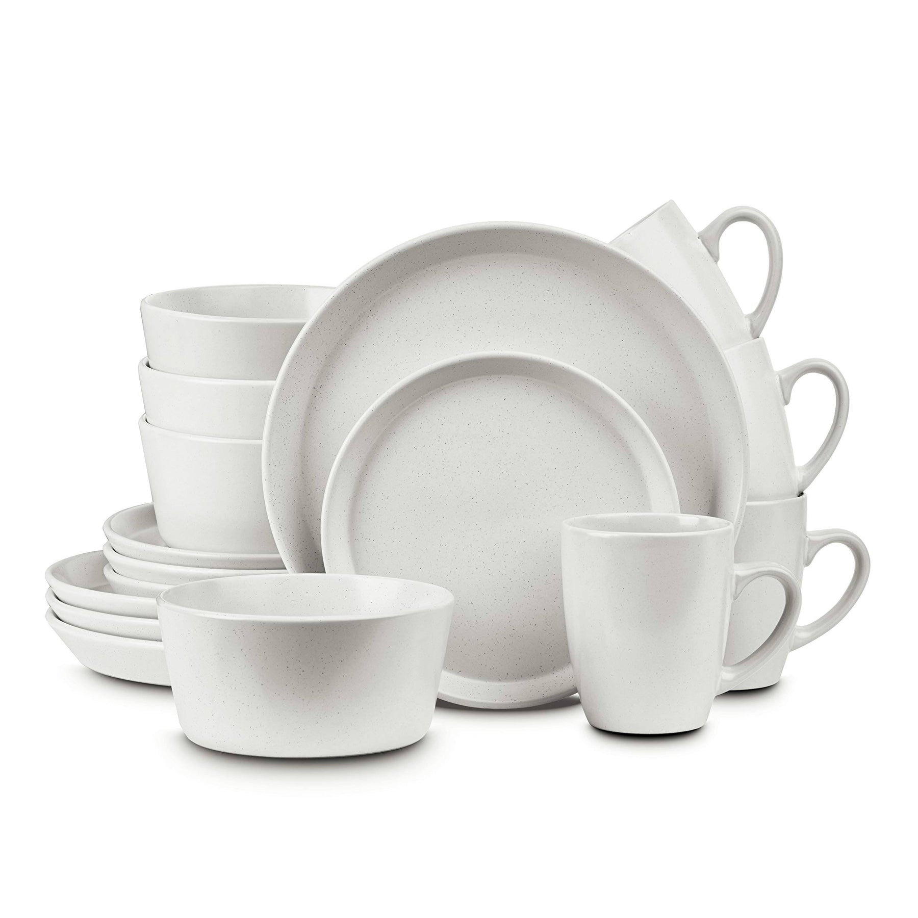 Stone Lain Albie 16-Piece Dinnerware Set Stoneware, White - Product image 1