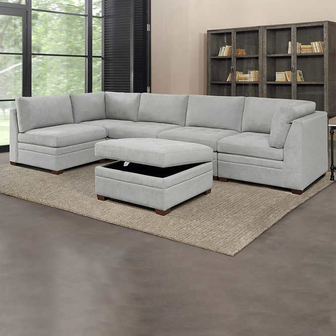 Thomasville Tisdale Fabric Sectional with Storage Ottoman - Product image 15