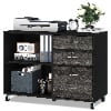 DEXTRUS 3 Drawer Wood Lateral Filing Cabinet with Locks, Printer Stand Storage File Cabinet with Shelves - Product image 4