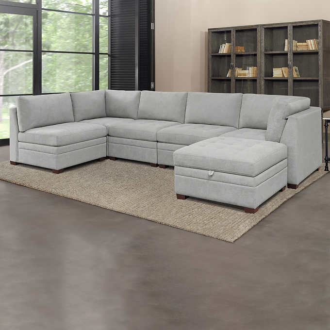 Thomasville Tisdale Fabric Sectional with Storage Ottoman - Product image 14