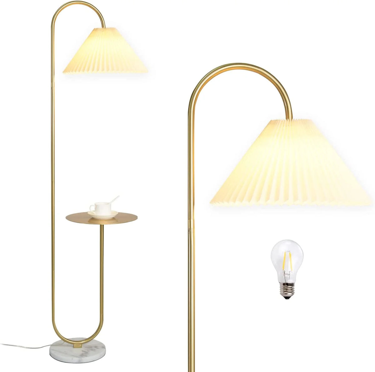 Modern Elegant with Tray Floor Lamp for Office Cafe Den Living Room Bedroom - Product image 9