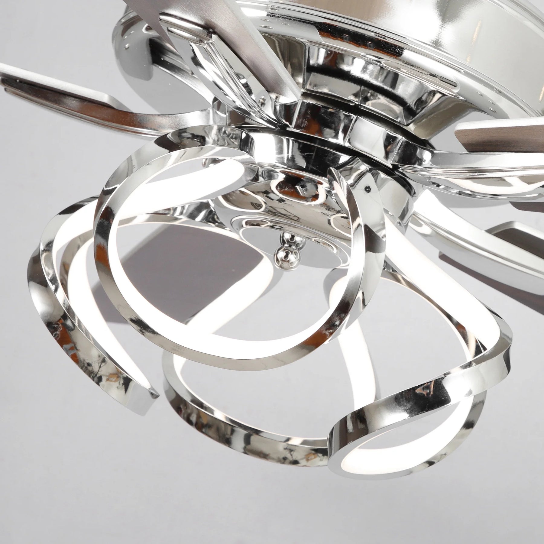 Parrot Uncle 52 - Inch Contemporary Chrome Ceiling Fan with Integrated LED Lights and Remote Control - Product image 13