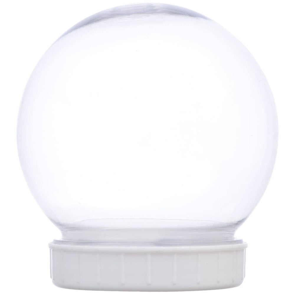 Christmas House Plastic DIY Snow Globes, 100-mm.