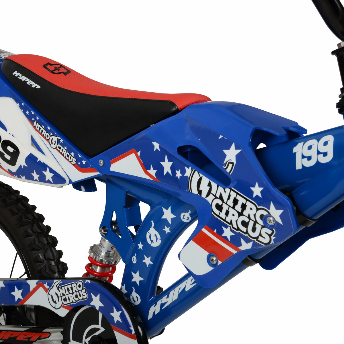 16" Hyper Bicycles Nitro Circus Motobike, Blue, Unisex, Child, Kids Age 4 - 8 Years - Product image 3