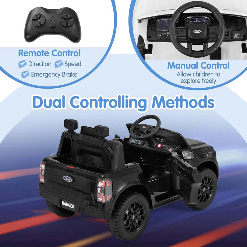 12V Licensed Ford Ranger Kids Ride on Car, Battery Powered Electric Vehicle Toy Car w/ Remote Control - Product image 7