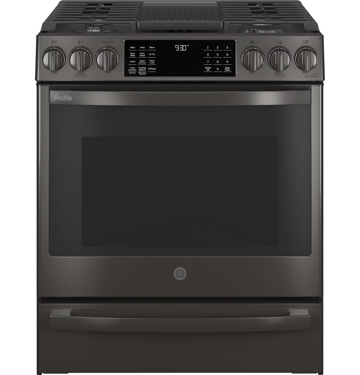 GE APPLIANCES PGS930BPTS Slide in Gas Range - Product image 1