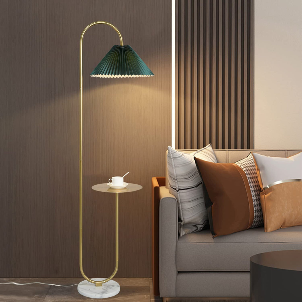 Modern Elegant with Tray Floor Lamp for Office Cafe Den Living Room Bedroom - Product image 5