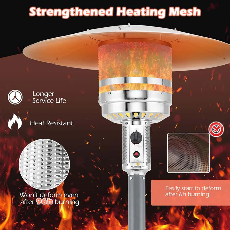 50, 000 BTU Propane Outdoor Heater, Round Patio Heater with Stainless Steel Burner, Tip-Over - Product image 21
