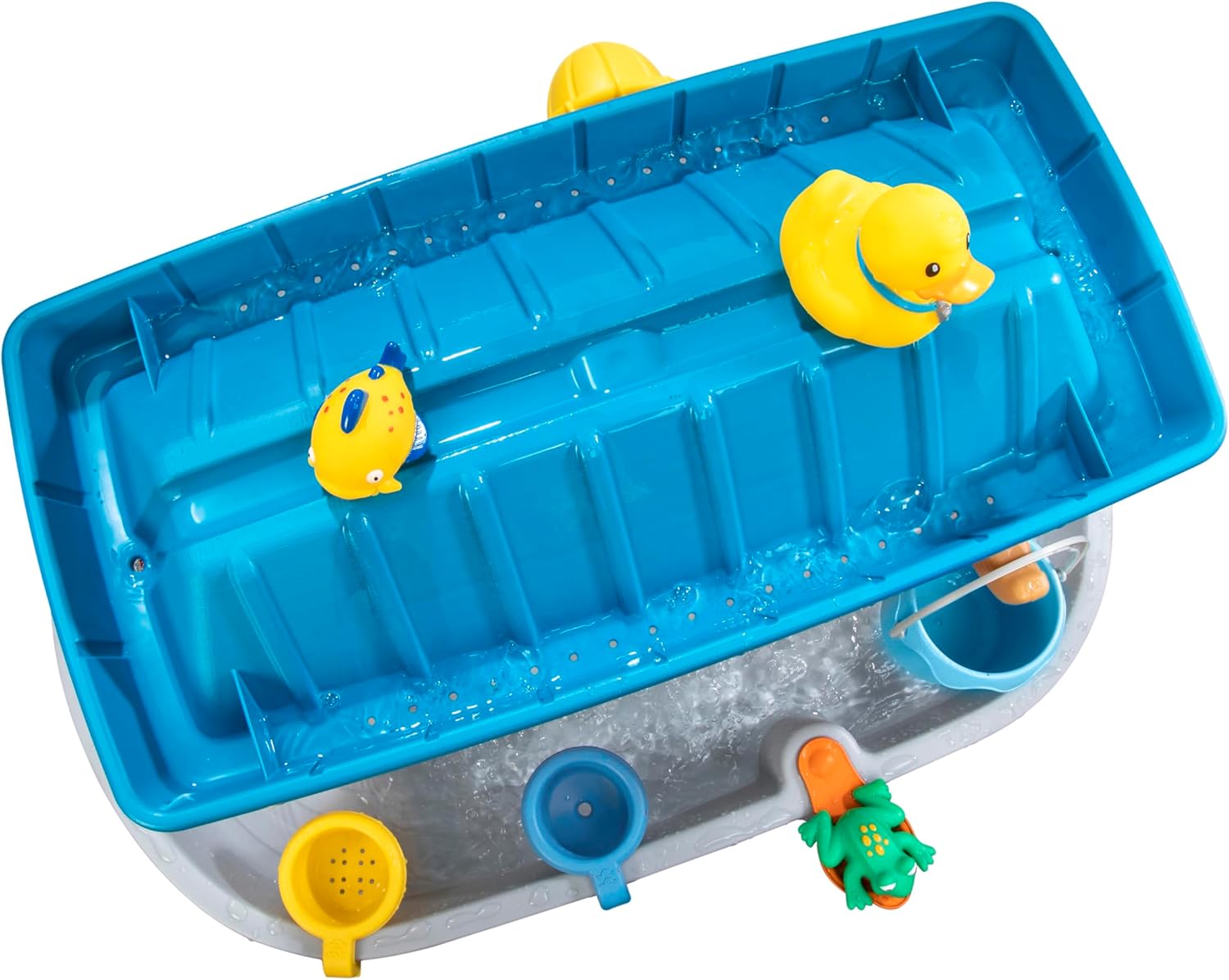 Rain Shower Splash Water Table with 13 Accessories - Blue & Green | Water games table | Activity Table for the Garden, Water Activity Table | Outdoor water table