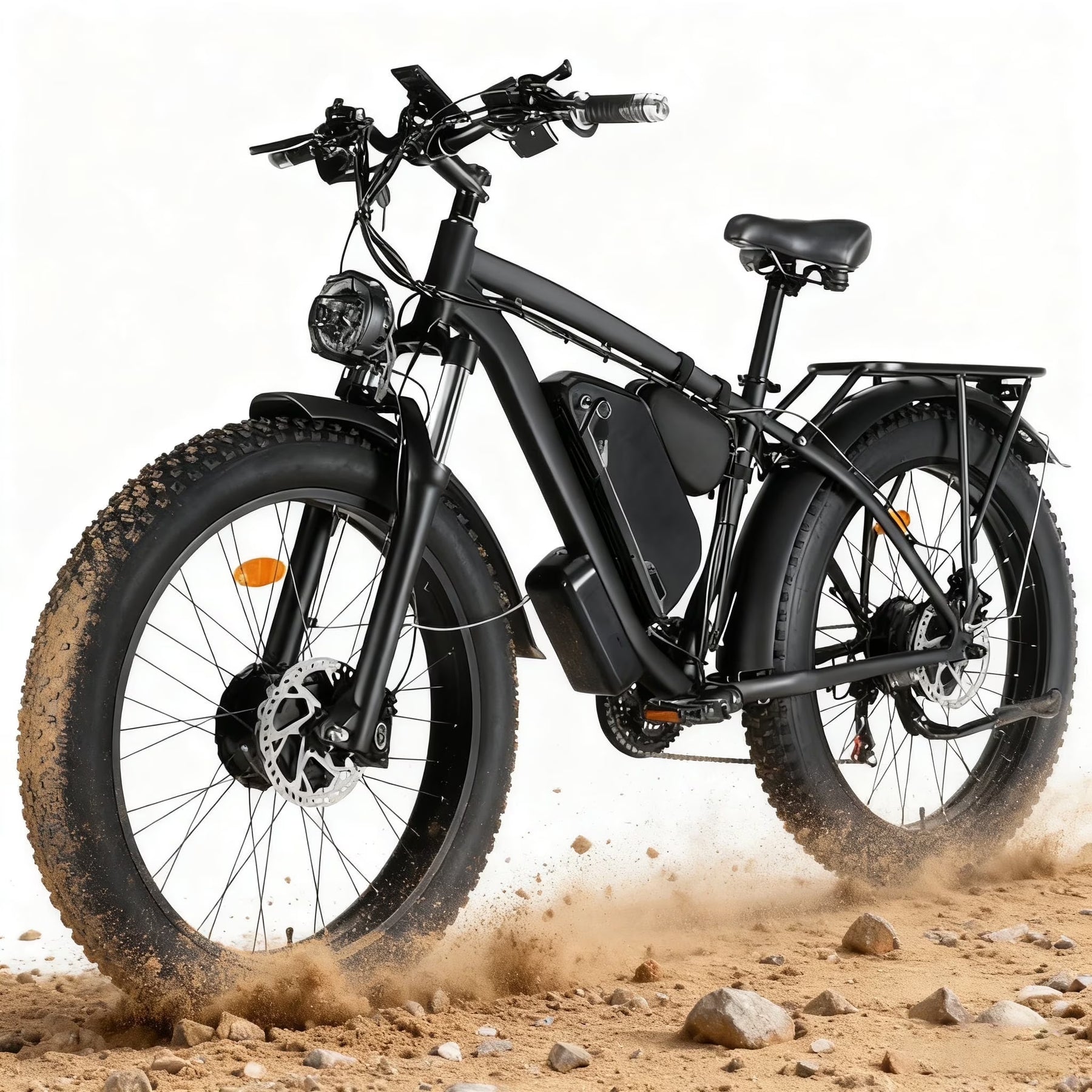 3000W Peak Dual Motor Ebike, 52V 30AH Battery Electric Bike for Adults, 7 - Product image 3
