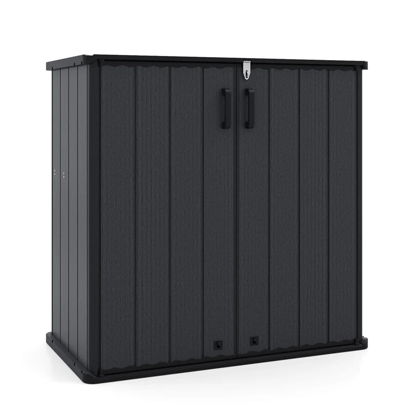 23.5 Cu.ft Outdoor Storage Shed, 175 Gallon All-Weather Resin Patio Deck Box with Floor & Lockable Door - Product image 21