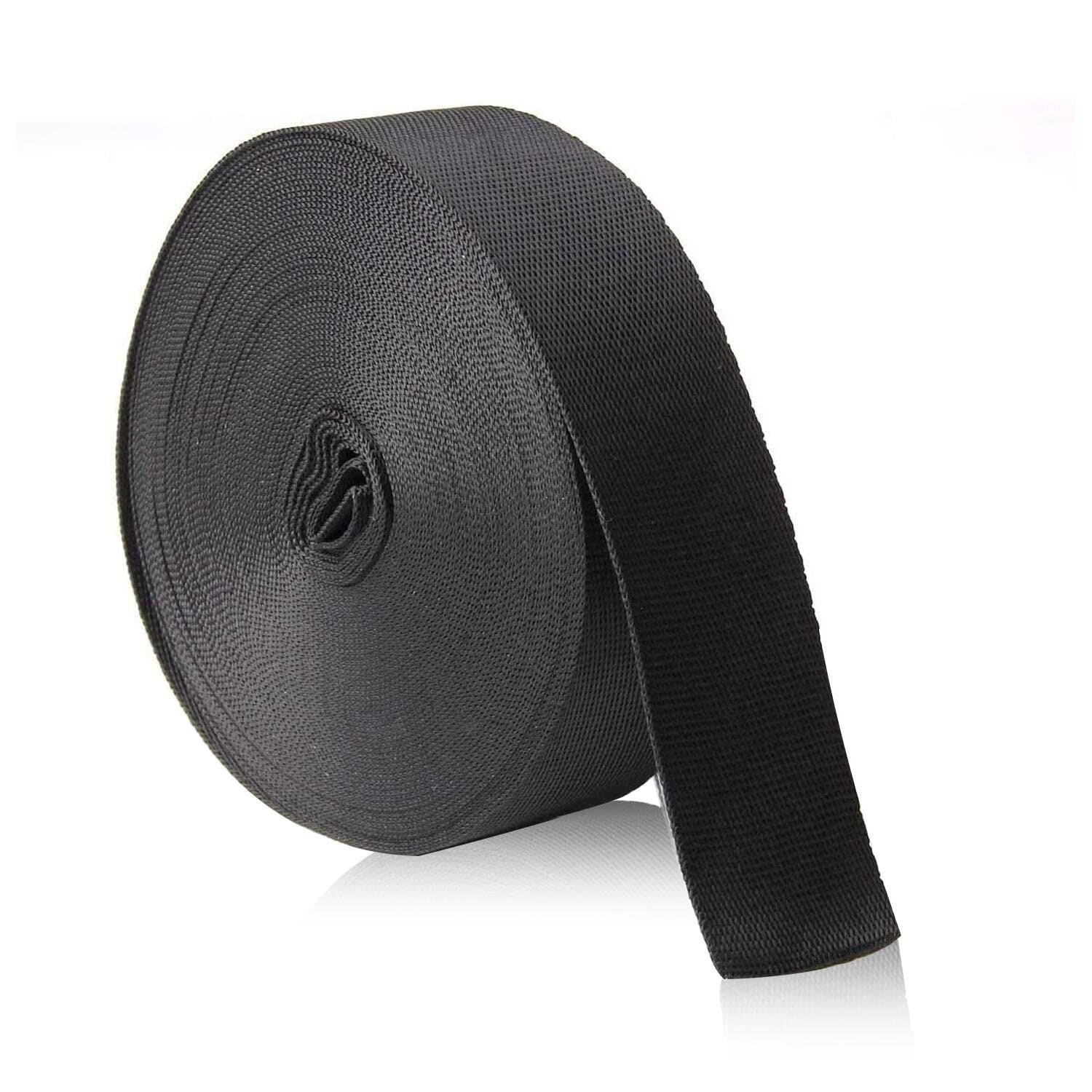 JIAKAI 1 inch Wide 10 Yards Nylon Heavy Duty Webbing Strap, Polypropylene Heavy Straps for Bags, Hammocks - Product image 1