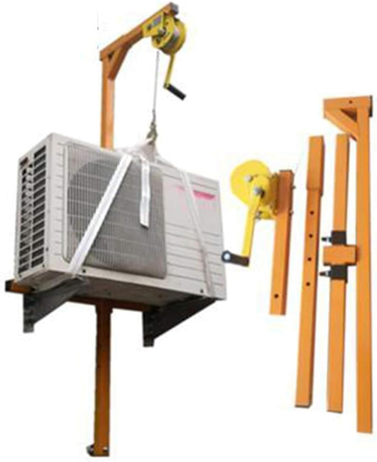 External Air Conditioning Machine Installation Small Crane Installation Suspension Crank Lifting Bracket Hand Crank Air Conditioning Lifting Tool,20M