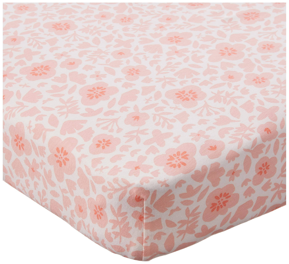 Organic Cotton Fitted Crib Sheet Peach Skin Papercut Floral / Os - Product image 1