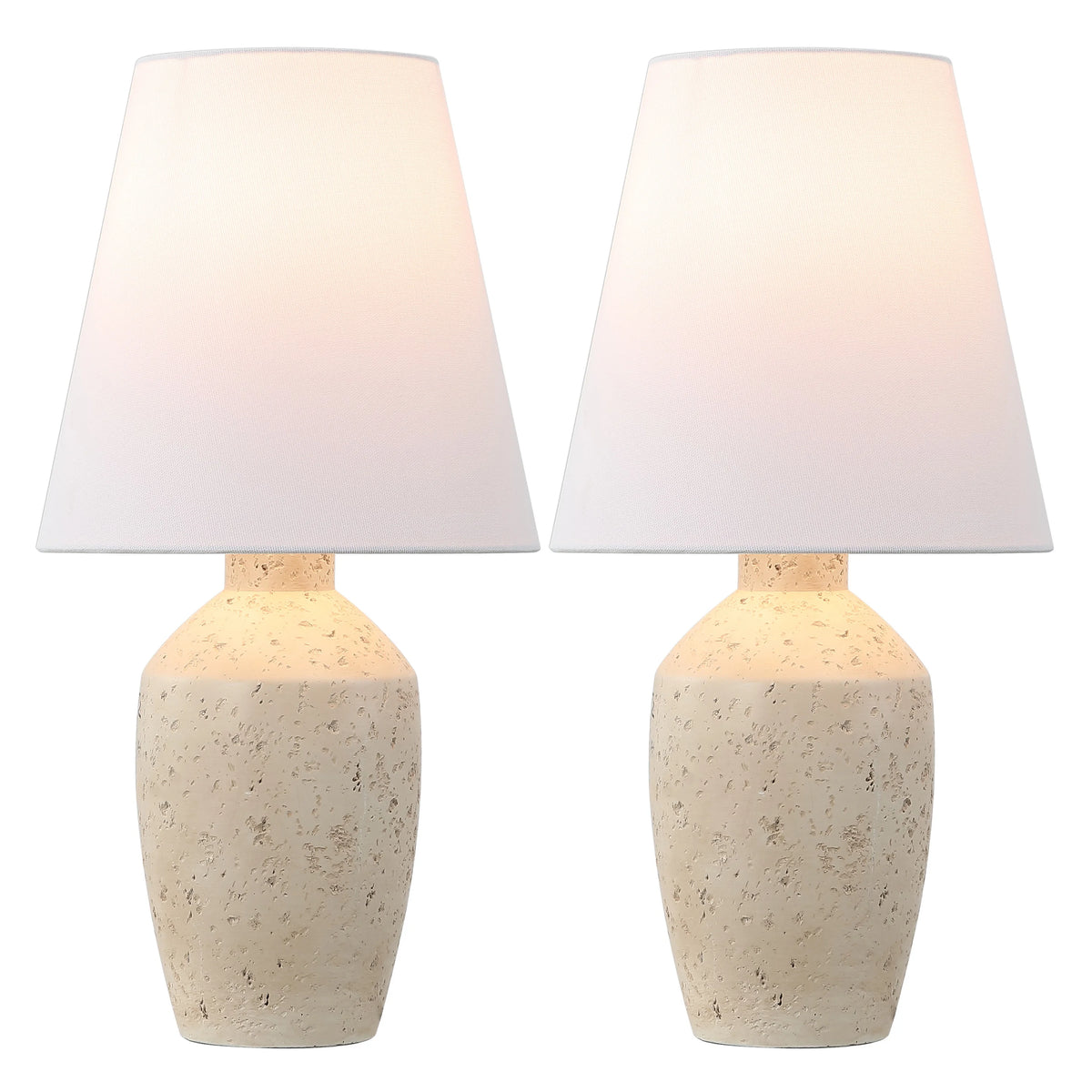 JONATHAN Y Xander 19.5" Minimalist Scandinavian Concrete Effect Resin/Iron Ginger Jar LED Table Lamp - Product image 7