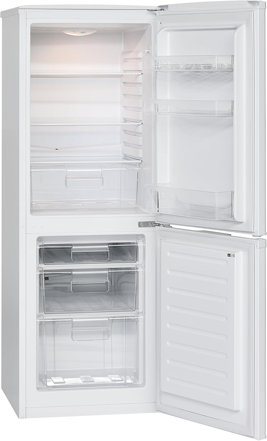 Bomann KG 320 fridge - freezer - Energy class A+++ - Height: 143.80 cm - 163 kWh/year - 112 liter fridge - 48 liter freezer White