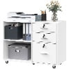 DEXTRUS 3 Drawer Wood Lateral Filing Cabinet with Locks, Printer Stand Storage File Cabinet with Shelves - Product image 10