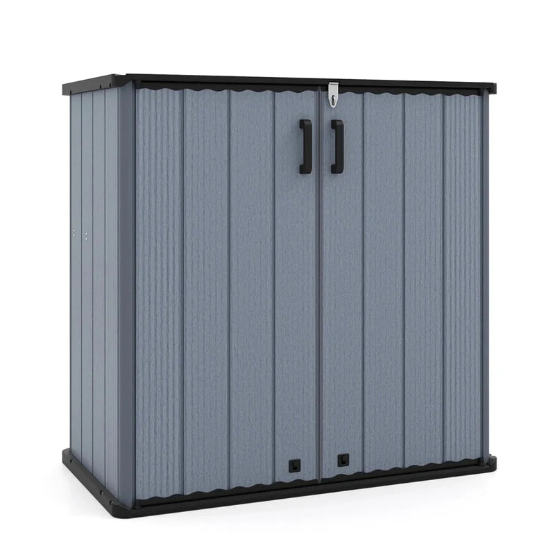 23.5 Cu.ft Outdoor Storage Shed, 175 Gallon All-Weather Resin Patio Deck Box with Floor & Lockable Door - Product image 10