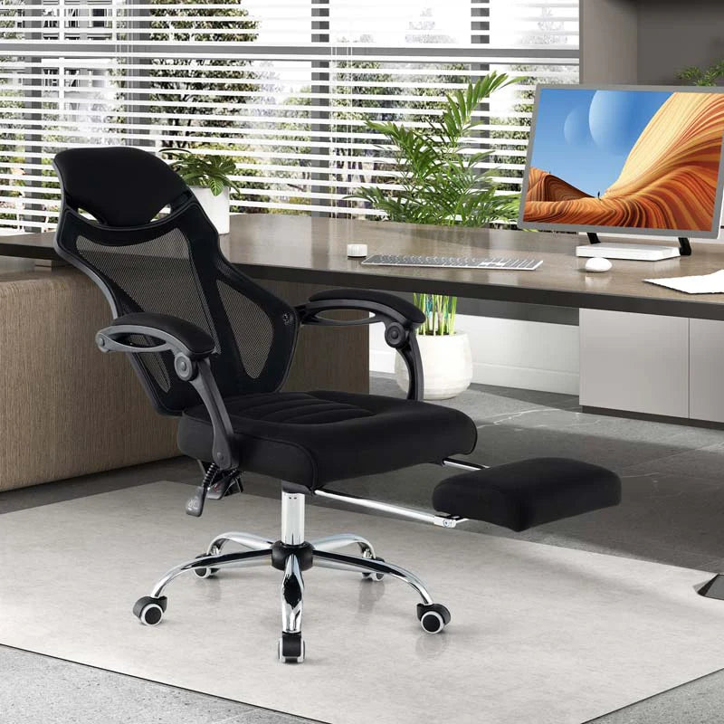 Mesh Office Chair Ergonomic Desk Chair with Footrest and Tilting Backrest - Product image 2