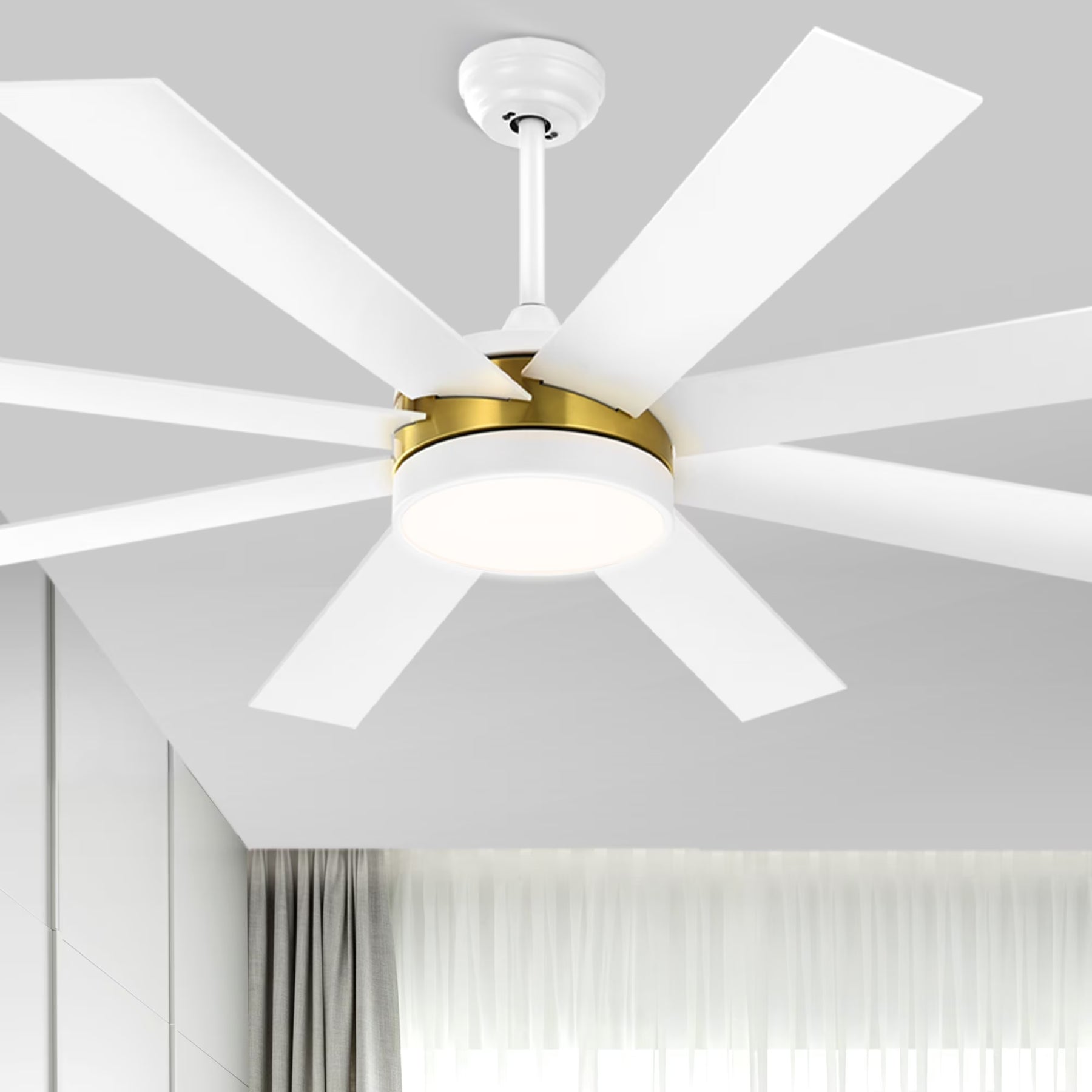 Dextrus 60 in Modern LED Outdoor/ Indoor Ceiling Fan with Remote Control - Product image 3