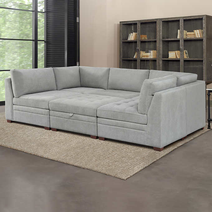 Thomasville Tisdale Fabric Sectional with Storage Ottoman - Product image 16