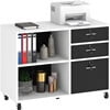 DEXTRUS 3 Drawer Wood Lateral Filing Cabinet with Locks, Printer Stand Storage File Cabinet with Shelves - Product image 6