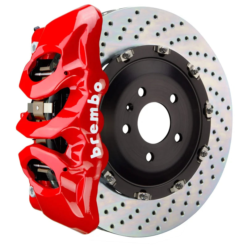 Brembo GT Systems 380x34 2-Piece 6 Piston Red Drilled Front
