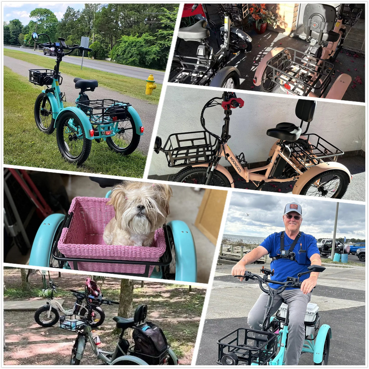 ABORON 3.0 Fat Tire Electric Trike for Senior Foldable E - Bike, 500W Motorized Tricycle Adult 20" Folding - Product image 10