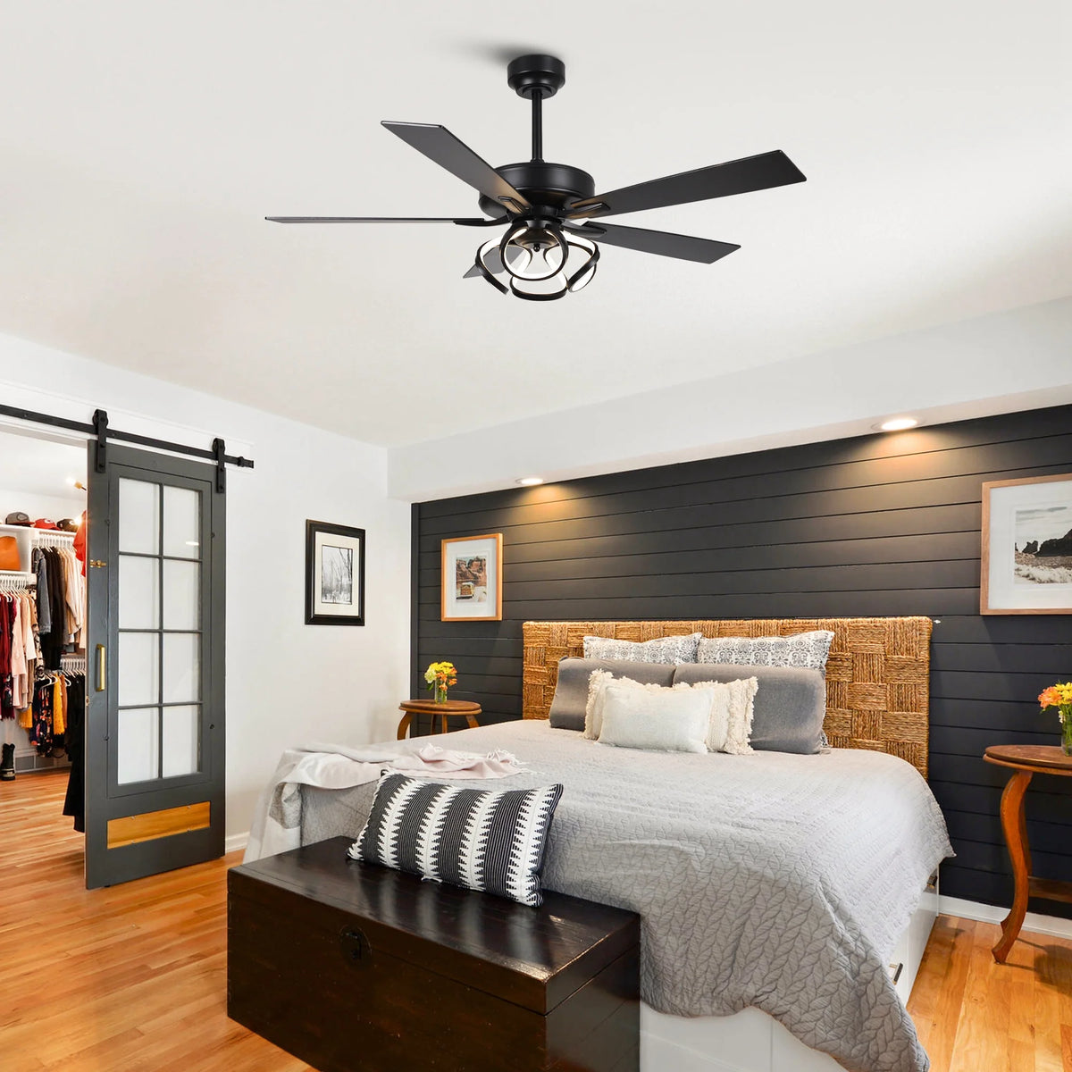 Parrot Uncle 52 - Inch Contemporary Chrome Ceiling Fan with Integrated LED Lights and Remote Control - Product image 18