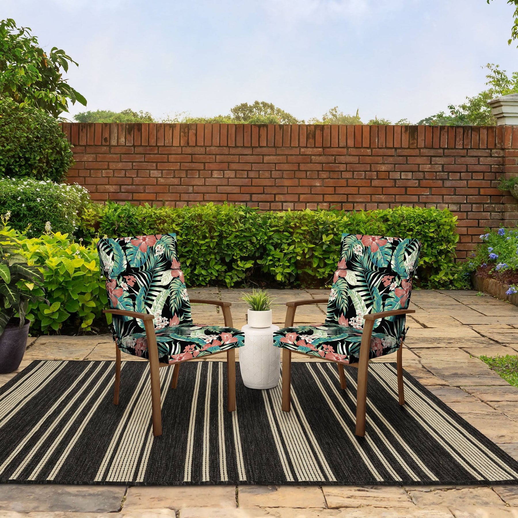 Better Homes & Gardens 44 inch L x 21 inch W Tan 1 Piece Rectangle Outdoor Chair Cushion, Size - Product image 1
