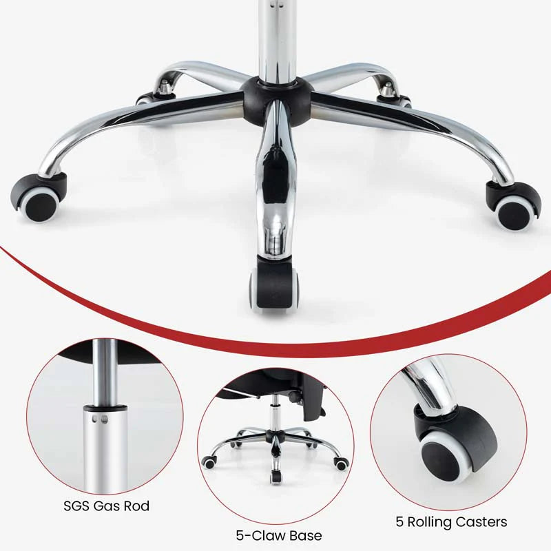 Mesh Office Chair Ergonomic Desk Chair with Footrest and Tilting Backrest - Product image 9