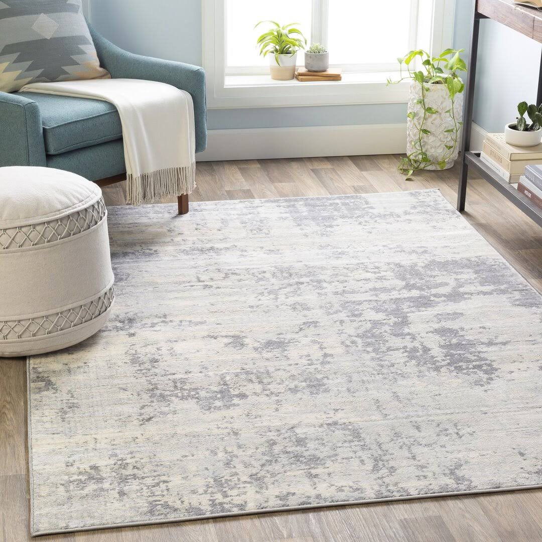Manzanares Beige/Gray Area Rug Williston Forge Rug Size: Rectangle 4'3" x 5'11" - Product image 1