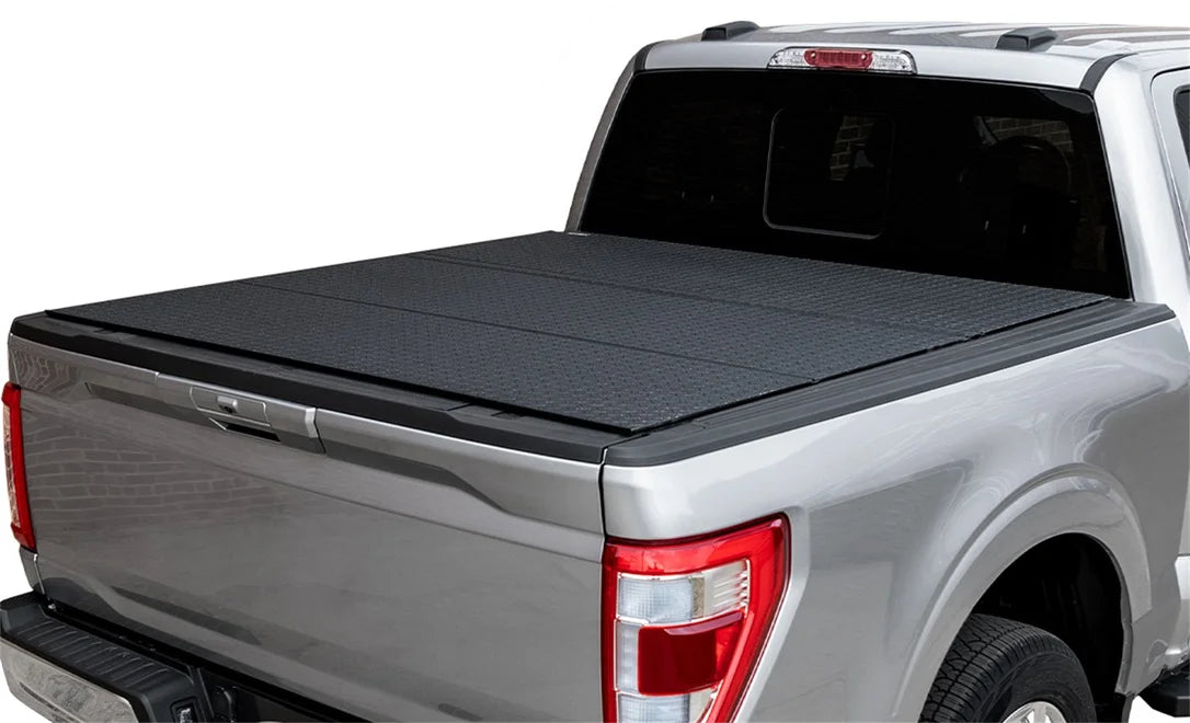 Access B4010089 - 2024+ Ford Ranger 5Ft Box Folding Hard Tonneau Cover - Black Diamond Mist