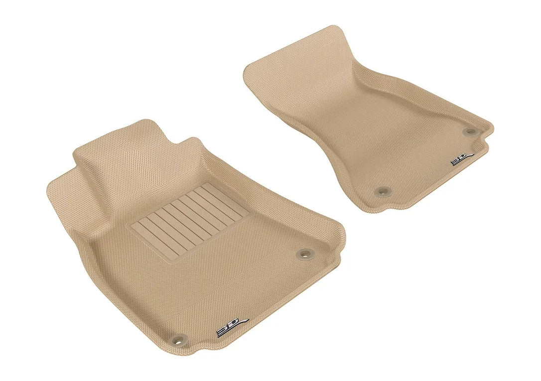 3D MAXpider L1AD02711502 - 2009-2017 Audi A4/S4/RS4/A5/S5 Kagu 1st Row Floormat - Tan